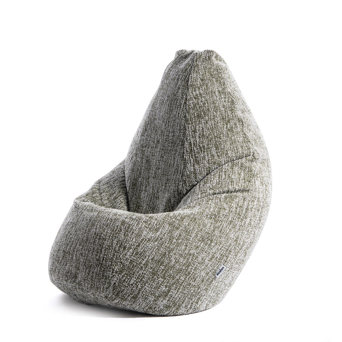 Pouf Poltrona Sacco Grande BAG L Avalon in tessuto Grisaglia per interno dim. 80 x 125 cm
