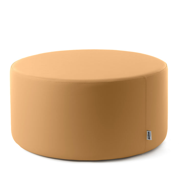 Avalon Pouf Rigido Cilindro Similpelle Mamba Trendy Classe 1-IM Ignifugo per Interno ed Esterno. Dim: Ø90 cm X H43 cm