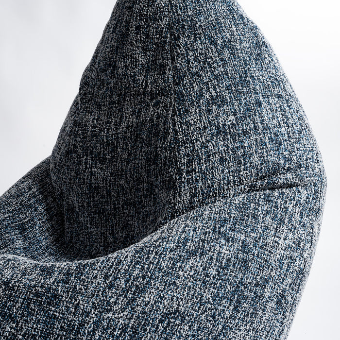 Pouf Poltrona Sacco Grande BAG L Avalon in tessuto Grisaglia per interno dim. 80 x 125 cm