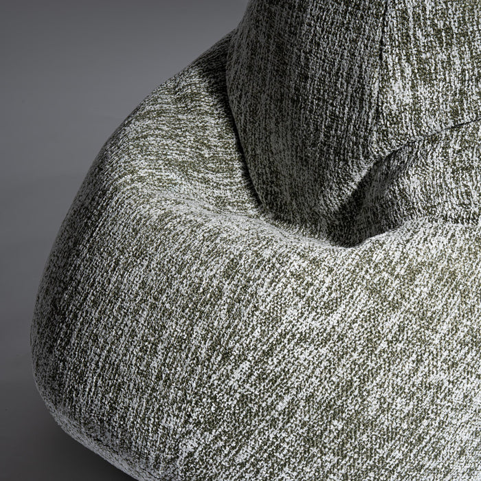 Pouf Poltrona Sacco Grande BAG L Avalon in tessuto Grisaglia per interno dim. 80 x 125 cm