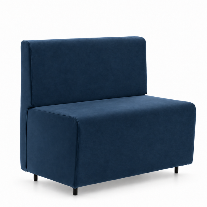 Sofá 2 plazas para restauración Essence en ecopiel Mamba Dim 100x62xH88