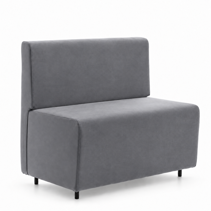 Sofá 2 plazas para restauración Essence en ecopiel Mamba Dim 100x62xH88