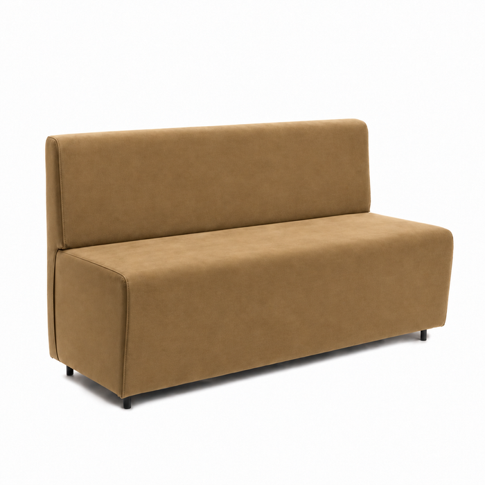 Sofá 3 plazas para restaurante Essence en ecopiel Mamba Dim 150x62xH88
