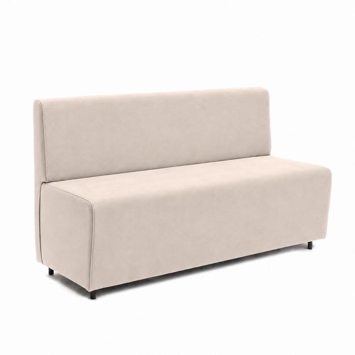 Sofá 3 plazas para restaurante Essence en ecopiel Mamba Dim 150x62xH88