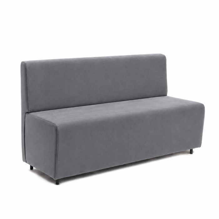 Sofá 3 plazas para restaurante Essence en ecopiel Mamba Dim 150x62xH88