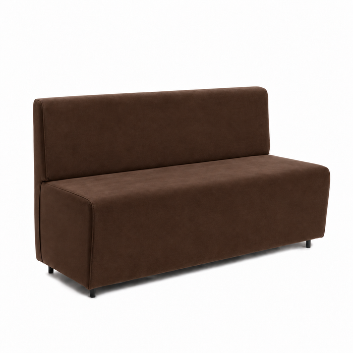 Sofá 3 plazas para restaurante Essence en ecopiel Mamba Dim 150x62xH88