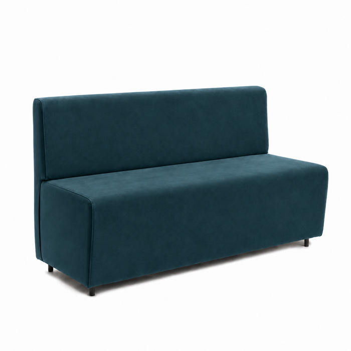 Sofá 3 plazas para restaurante Essence en ecopiel Mamba Dim 150x62xH88