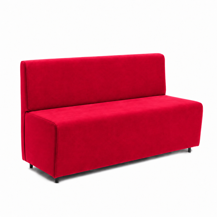 Sofá 3 plazas para restaurante Essence en ecopiel Mamba Dim 150x62xH88