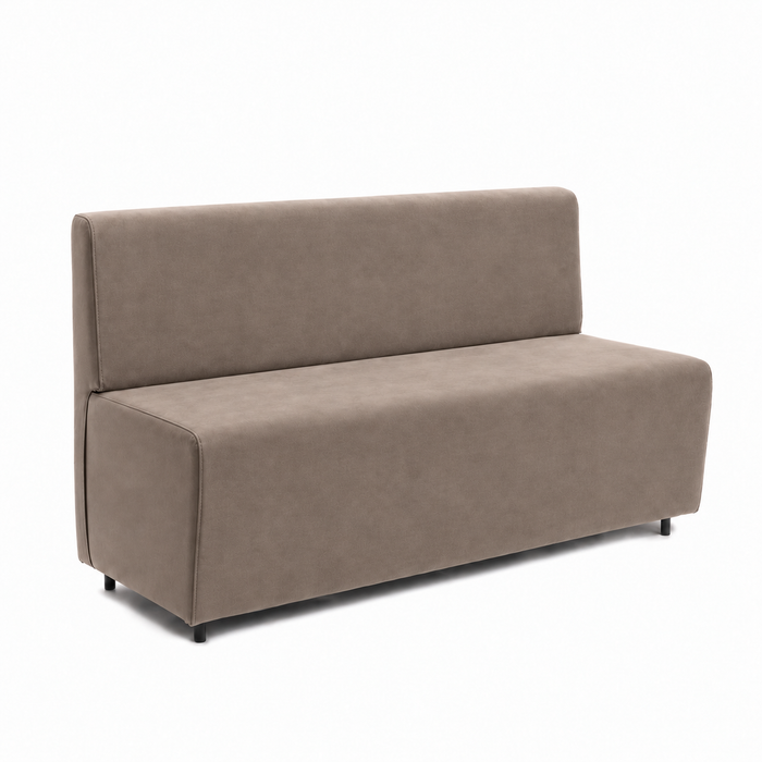 Sofá 3 plazas para restaurante Essence en ecopiel Mamba Dim 150x62xH88