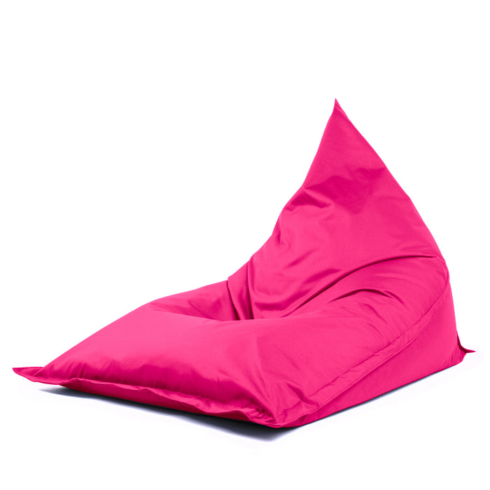 Pouf Shongo grande a forma di triangolo Sfoderabile con sacca interna in tessuto Jive per interno, Antistrappo, Impermeabile, dim: 140x175 cm
