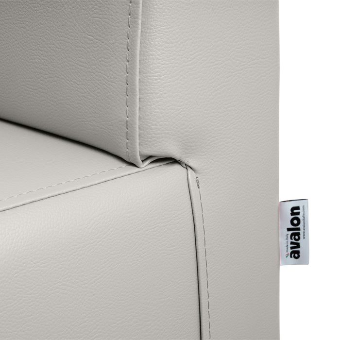 Panda 2-seater bar sofa in Mamba imitation leather