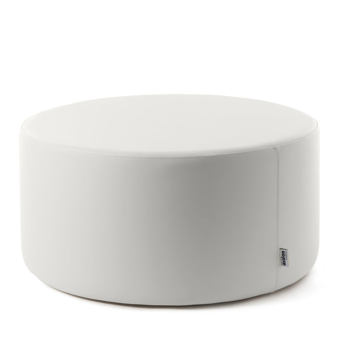 Avalon Pouf Rigido Cilindro Similpelle Mamba Trendy Classe 1-IM Ignifugo per Interno ed Esterno. Dim: Ø90 cm X H43 cm