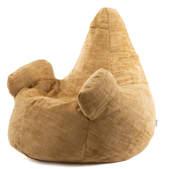 Pouf Poltrona Sacco Super Gigante XXL Ploof Avalon in tessuto Antimacchia Cannet per interno dim. Ø105 x H115 cm
