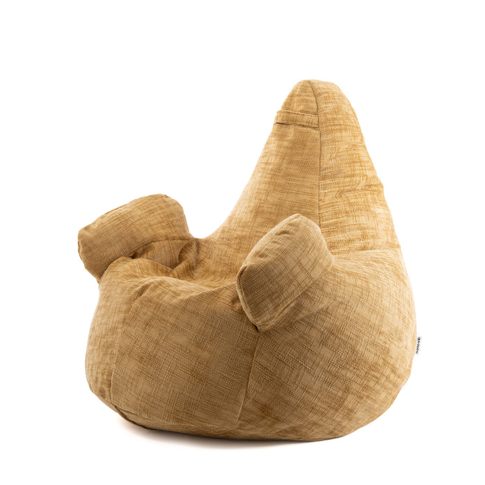 Pouf Poltrona Sacco Gigante XL Ploof Avalon in tessuto Antimacchia Cannet per interno dim. Ø95 x H105 cm