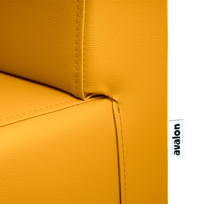 Panda 2-seater bar sofa in Mamba imitation leather