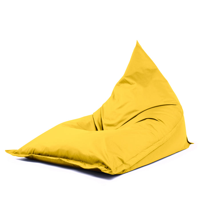 Pouf Shongo grande a forma di triangolo Sfoderabile con sacca interna in tessuto Jive per interno, Antistrappo, Impermeabile, dim: 140x175 cm