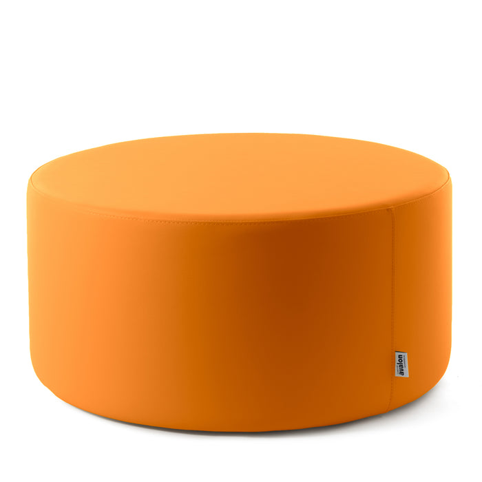 Avalon Pouf Rigido Cilindro Similpelle Mamba Trendy Classe 1-IM Ignifugo per Interno ed Esterno. Dim: Ø90 cm X H43 cm