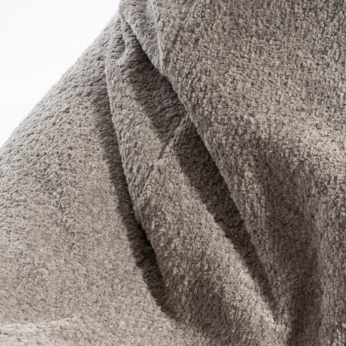 Pouf Poltrona Sacco Grande BAG L Avalon in tessuto Bouclè per interno dim. 80 x 125 cm