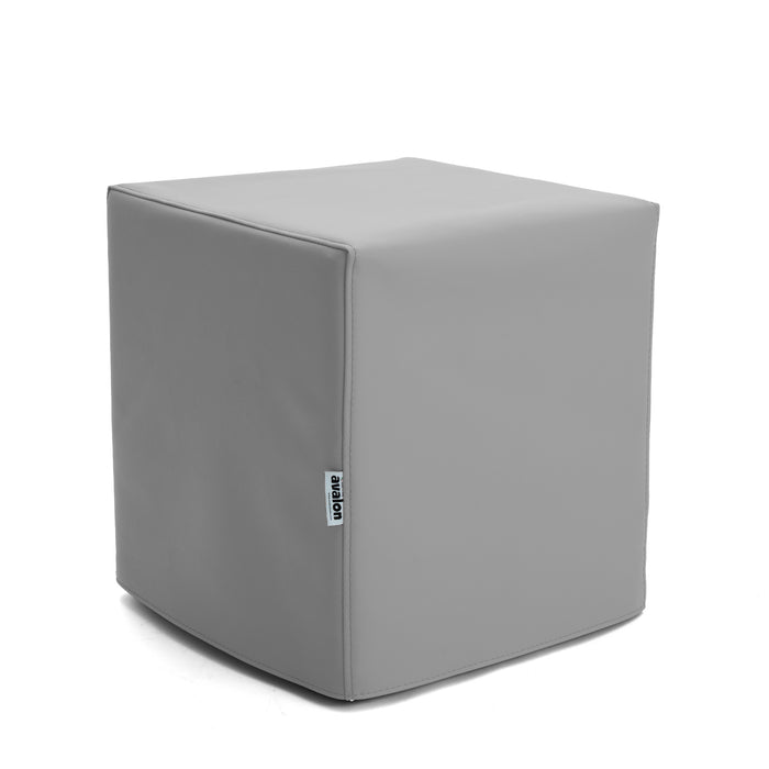 Pouf Cubo Rigido Sfoderabile 40x40 cm in Ecopelle Antimacchia o Velluto Avalon – Design Moderno Made in Italy