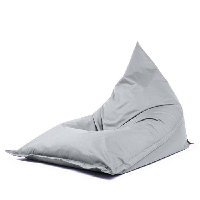 Pouf Shongo grande a forma di triangolo Sfoderabile con sacca interna in tessuto Jive per interno, Antistrappo, Impermeabile, dim: 140x175 cm