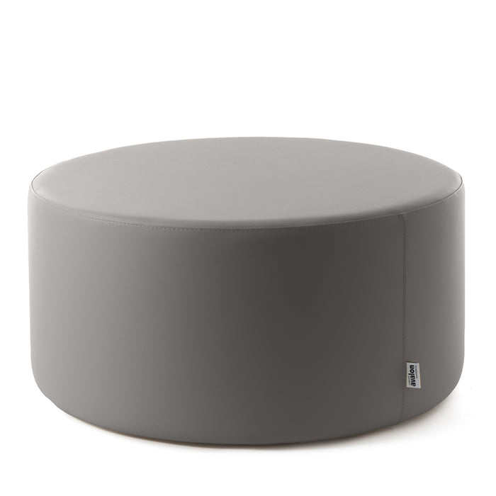 Avalon Tavolino Pouf cilindro rigido Similpelle Mamba Trendy Classe 1-IM Ignifugo per Interno ed Esterno. Dim: Ø90 cm X H40 cm