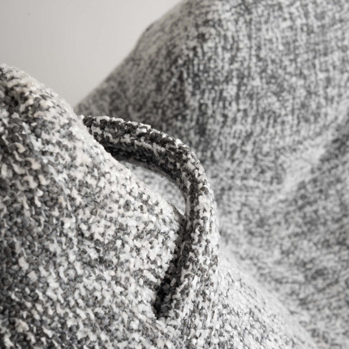 Pouf Poltrona Sacco Grande Ploof Avalon in tessuto Grisaglia per interno dim. Ø85 x H90 cm