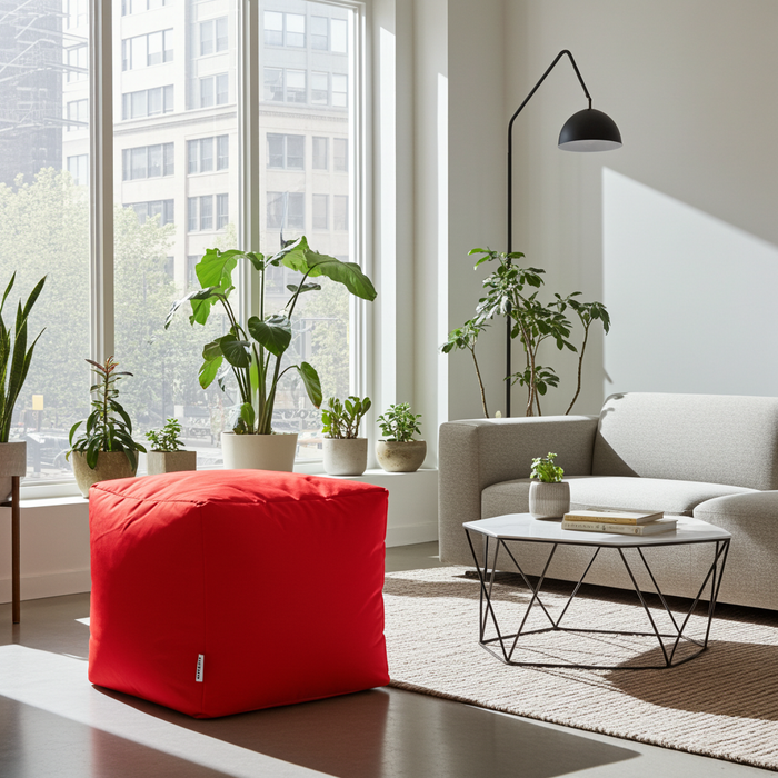 Avalon Pouf Armchair Cubo Jive Made in Italy dimensions 50x50x H 45cm