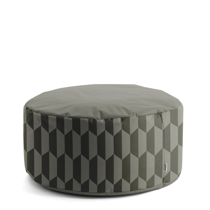 Pouf Disco 100 in tessuto Geometrica per interno e per esterno
