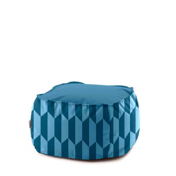 Pouf Armchair Park For Indoors and Outdoors In Geometric Fabric