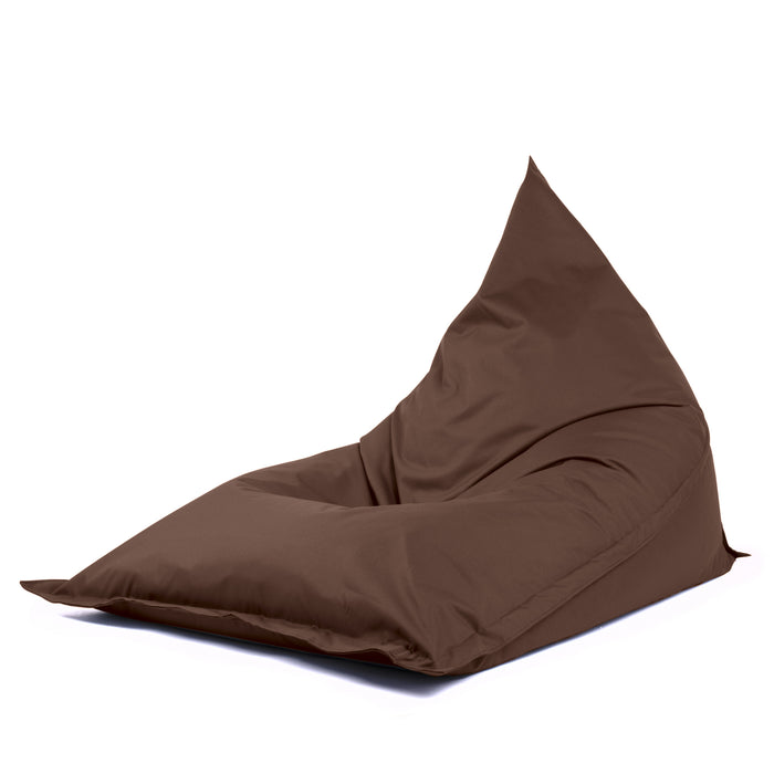 Pouf Shongo grande a forma di triangolo sfoderabile con Sacca Interna in tessuto Samba per esterno Antistrappo, Impermeabile, dim: 140x175 cm
