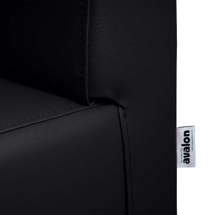 Panda 2-seater bar sofa in Mamba imitation leather
