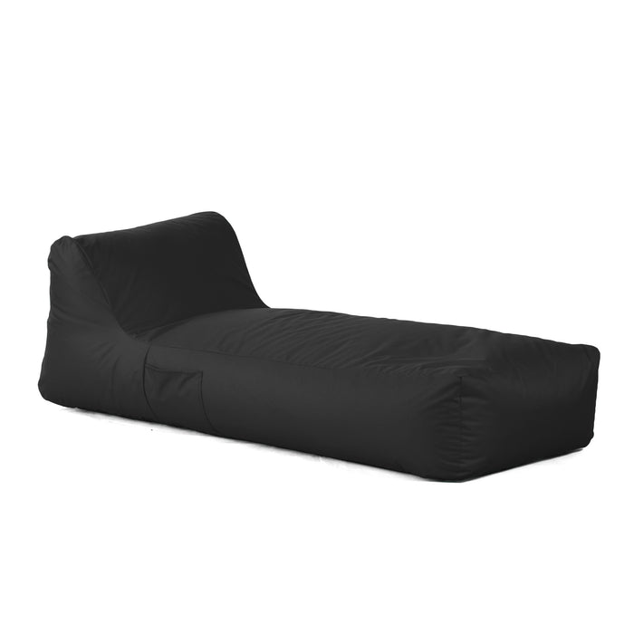 Pouf Lettino Gaia in tessuto Samba con sacca interna, antistrappo, impermeabile per esterno - dim 190x80 cm