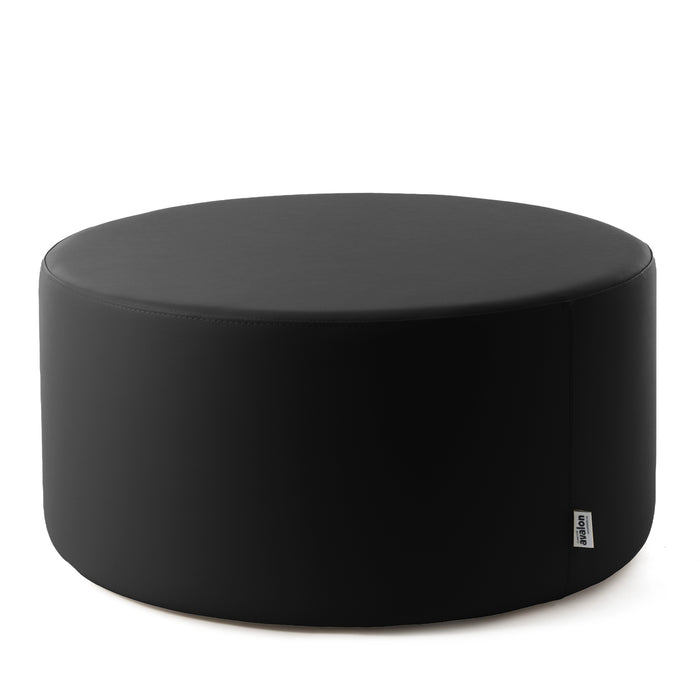 Avalon Pouf Rigido Cilindro Similpelle Mamba Trendy Classe 1-IM Ignifugo per Interno ed Esterno. Dim: Ø90 cm X H43 cm