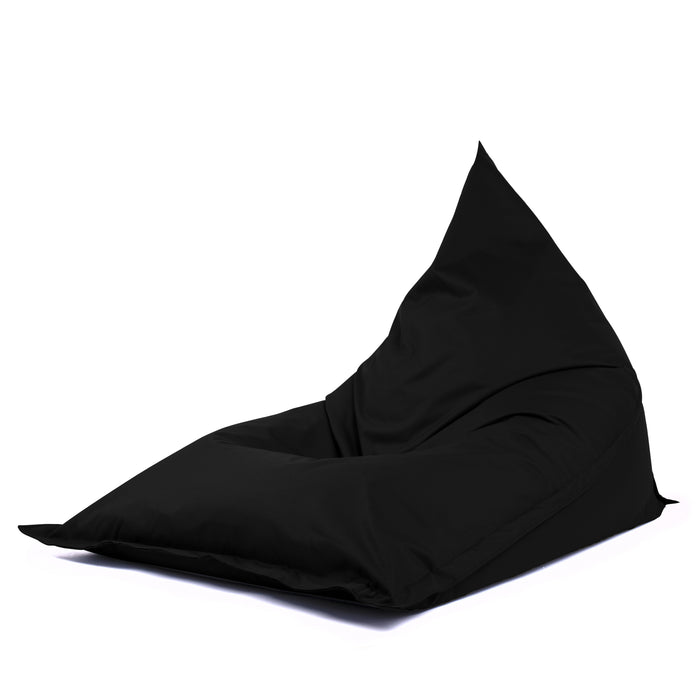 Pouf Shongo grande a forma di triangolo sfoderabile con Sacca Interna in tessuto Samba per esterno Antistrappo, Impermeabile, dim: 140x175 cm