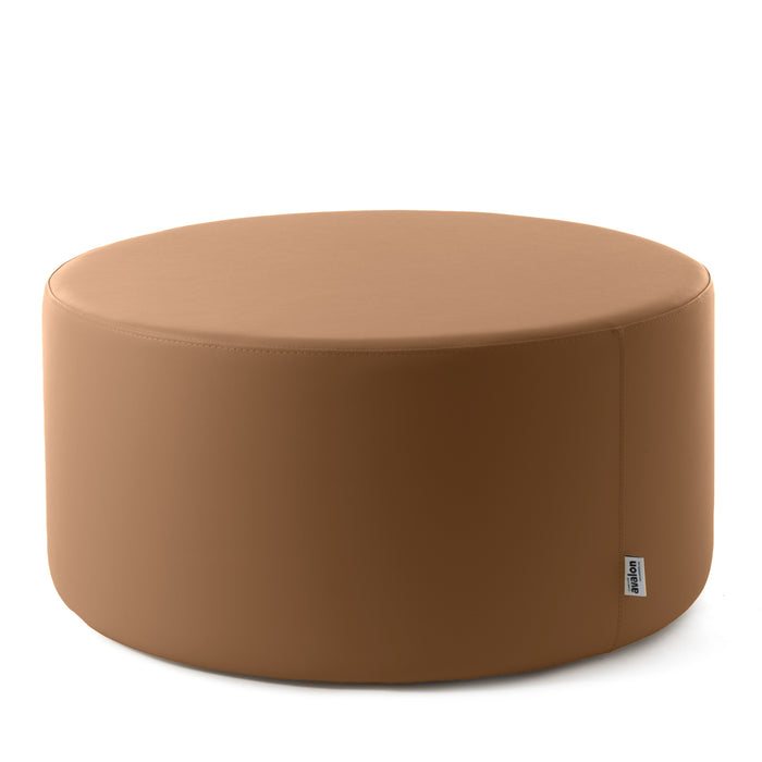 Avalon Pouf Rigido Cilindro Similpelle Mamba Trendy Classe 1-IM Ignifugo per Interno ed Esterno. Dim: Ø90 cm X H43 cm