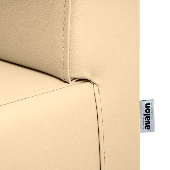Panda 2-seater bar sofa in Mamba imitation leather