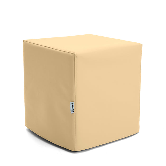 Pouf Cubo Rigido Sfoderabile 40x40 cm in Ecopelle Antimacchia o Velluto Avalon – Design Moderno Made in Italy