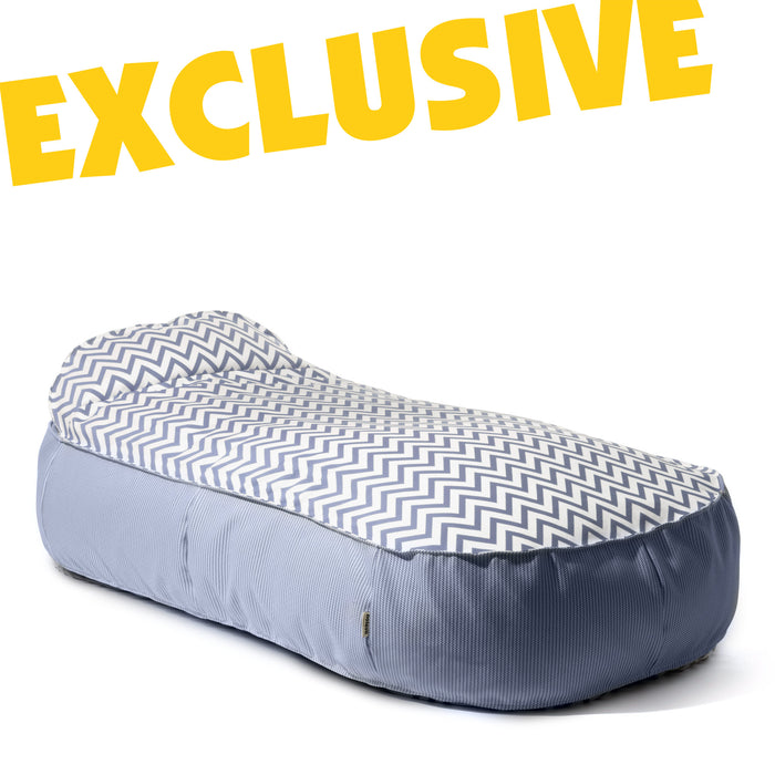 Park Pouf Bed For Outdoor in Funny Fabric Dim: 190x100x60 Cm