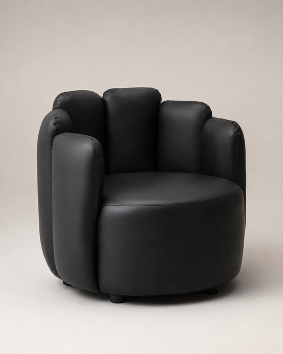 Outlet Esclusivo - Poltrona Petali luxury per ambiente Interno in ecopelle dim: 65xh 68 cm