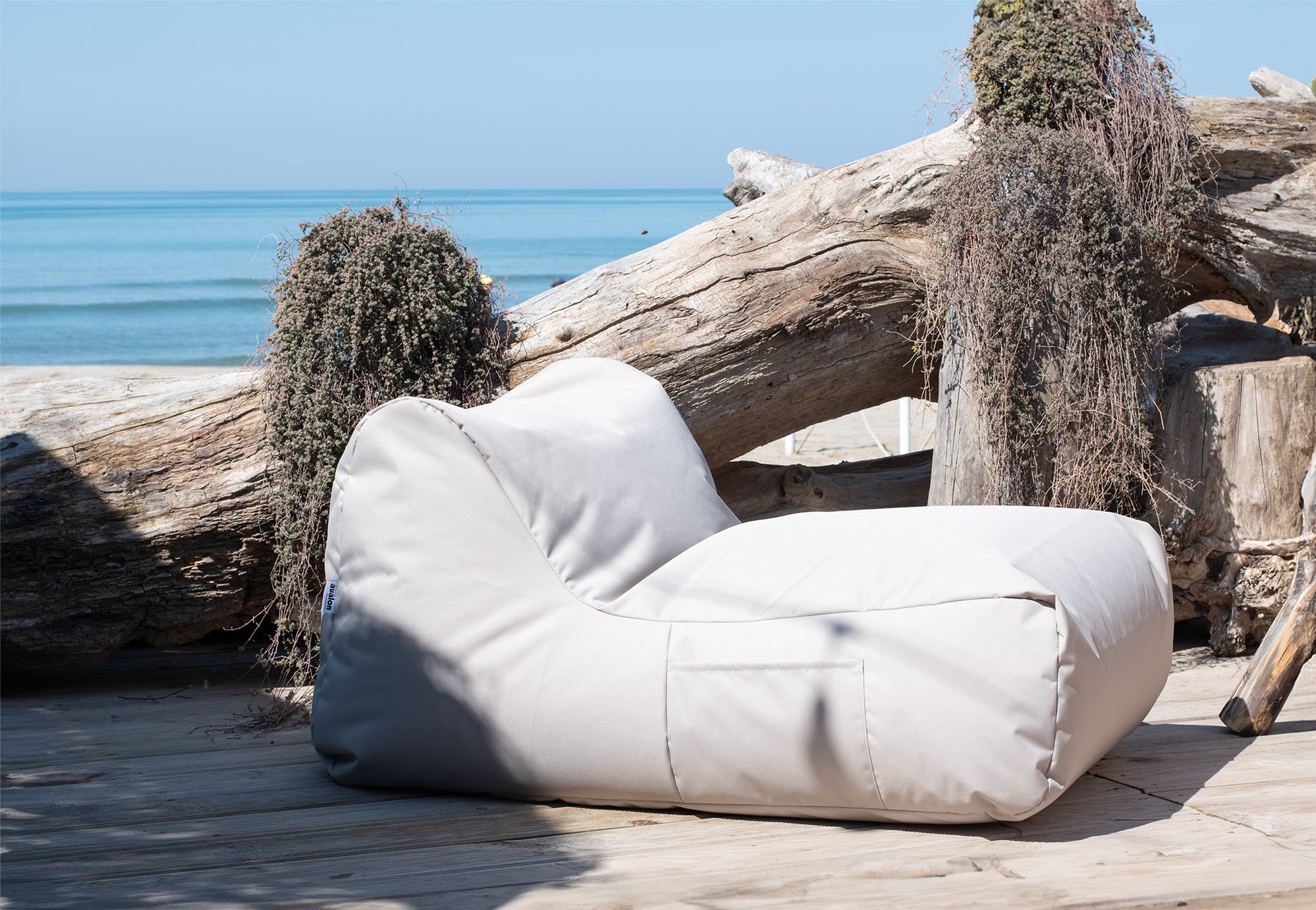 Avalon Pouf Contenitore Pelle Pouf Bianco Pouf Poltrona Avalon