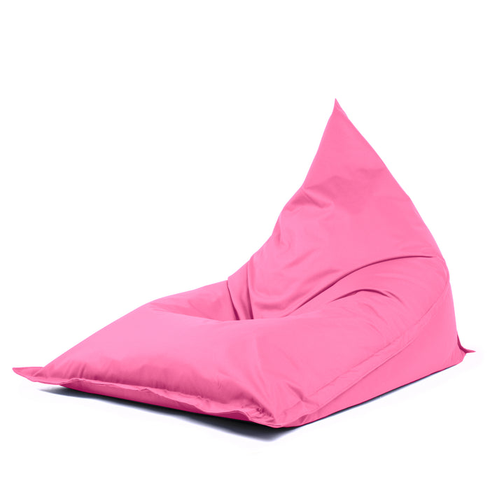 Pouf Shongo grande a forma di triangolo sfoderabile con Sacca Interna in tessuto Samba per esterno Antistrappo, Impermeabile, dim: 140x175 cm