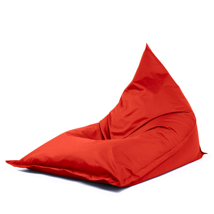 Pouf Shongo grande a forma di triangolo sfoderabile con Sacca Interna in tessuto Samba per esterno Antistrappo, Impermeabile, dim: 140x175 cm