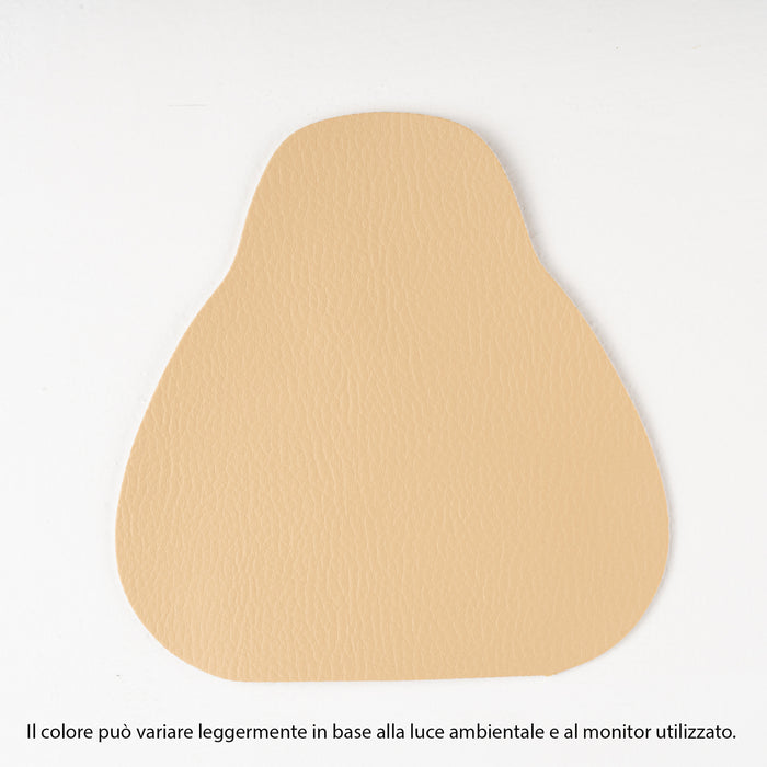 Avalon Rigid Cylinder Pouf Table in Mamba Trendy Faux Leather, Class 1-IM, Fire Retardant, for Indoor and Outdoor Use. Dimensions: Ø70 cm X H40 cm 