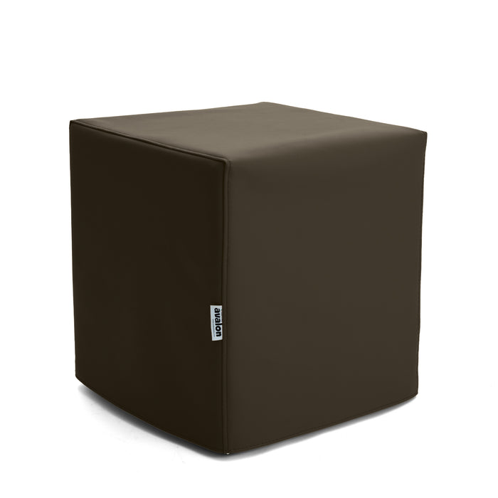 Pouf Cubo Rigido Sfoderabile 40x40 cm in Ecopelle Antimacchia o Velluto Avalon – Design Moderno Made in Italy