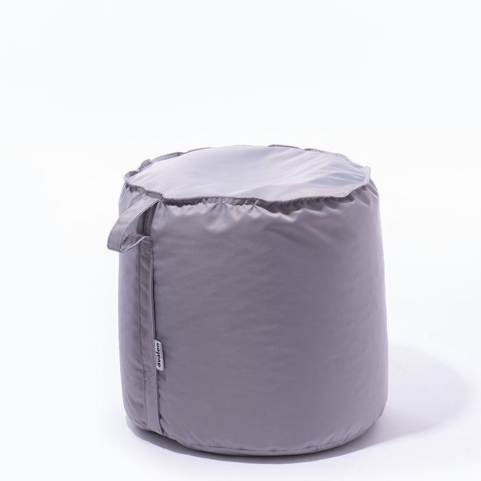 Discounted - Avalon Pouf Tea Cylinder armchair in tear-proof technical fabric for interior use in Gray colour