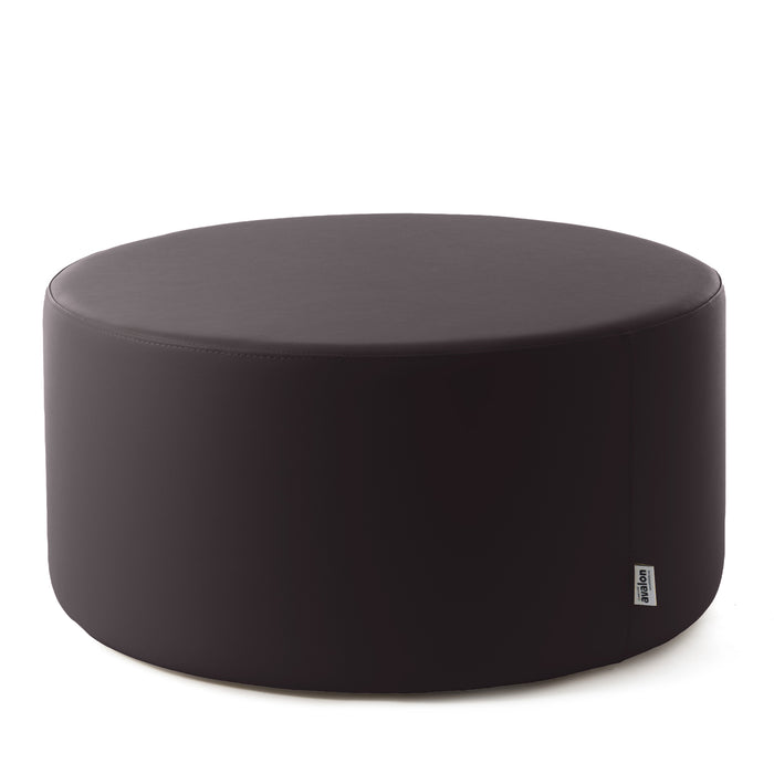 Avalon Pouf Rigido Cilindro Similpelle Mamba Trendy Classe 1-IM Ignifugo per Interno ed Esterno. Dim: Ø90 cm X H43 cm