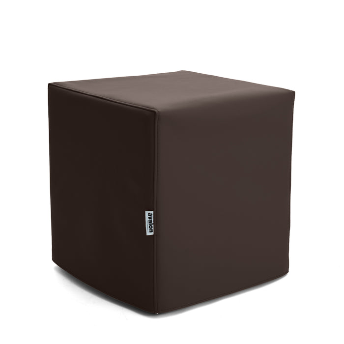 Pouf Cubo Rigido Sfoderabile 40x40 cm in Ecopelle Antimacchia o Velluto Avalon – Design Moderno Made in Italy