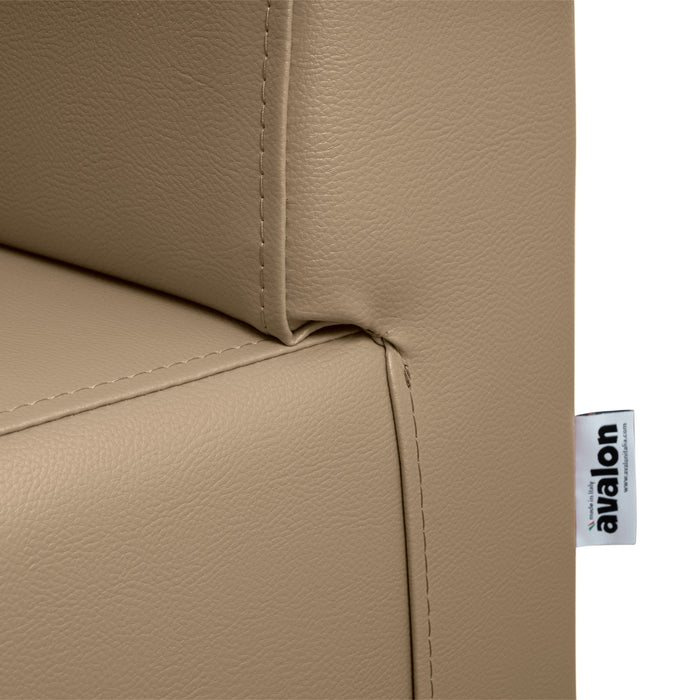 Panda 2-seater bar sofa in Mamba imitation leather