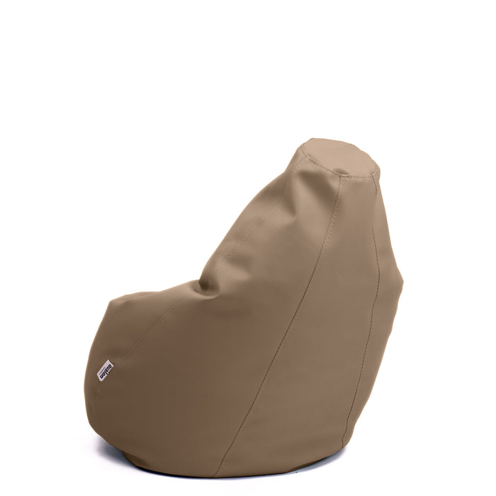 Outlet - Pouf Poltrona Sacco per bambini BAG Similpelle Mamba dim. 56x76 cm - Per ambiente Interno ed Esterno Colore Tortora