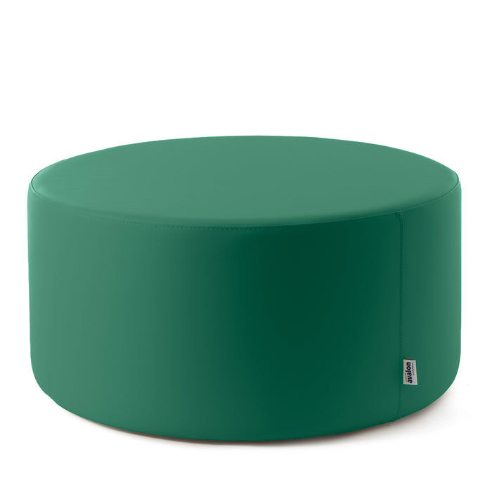 Avalon Tavolino Pouf cilindro rigido Similpelle Mamba Trendy Classe 1-IM Ignifugo per Interno ed Esterno. Dim: Ø90 cm X H40 cm